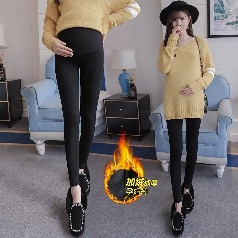 Fleece Lined Thickened Leggings for Women - Image 3
