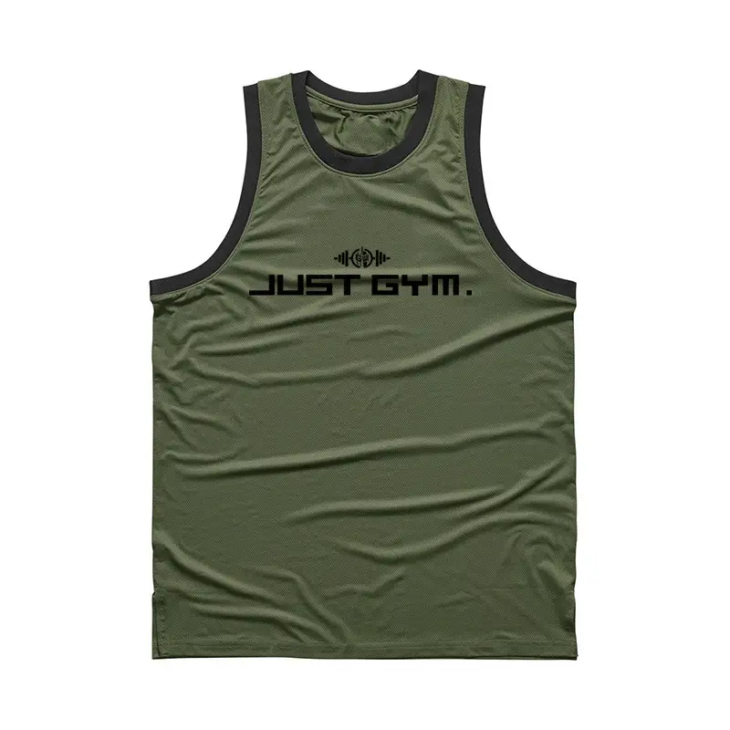 Men's White Muscle Vest Gym Training Vest - Image 4