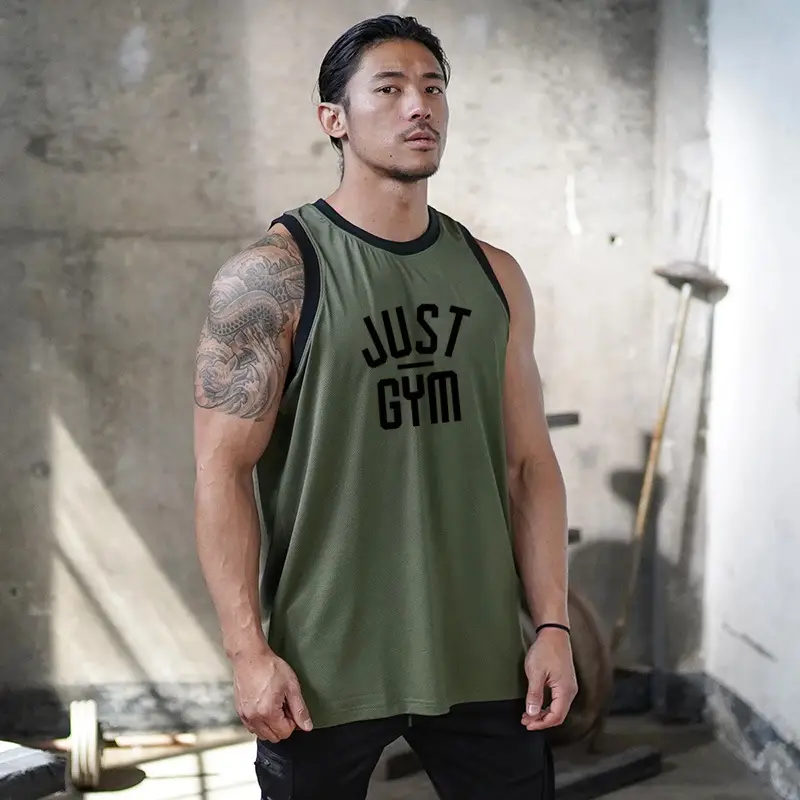 Men's Black Muscle Waistcoat Vest Summer Gym Training - Image 8