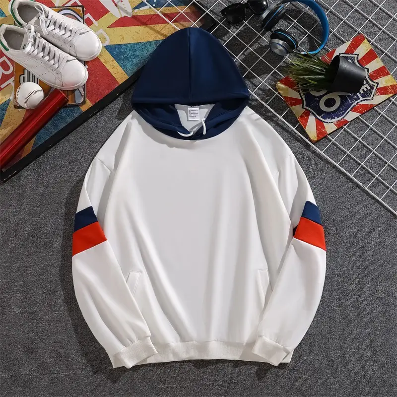 Red White Striped Winter Crewneck Sweater - Image 3