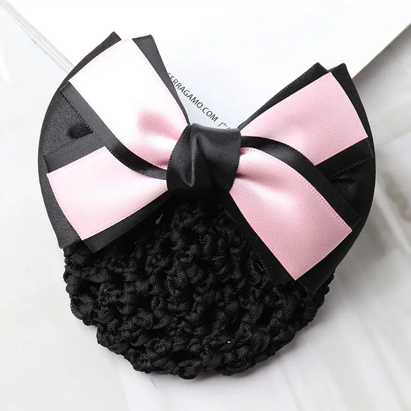 Blue Satin Hair Bow for Women with Curling End - Image 19