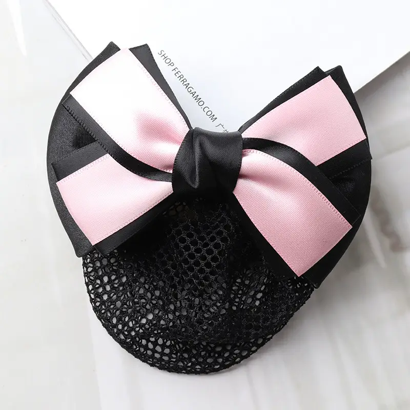 Blue Satin Hair Bow for Women with Curling End - Image 20