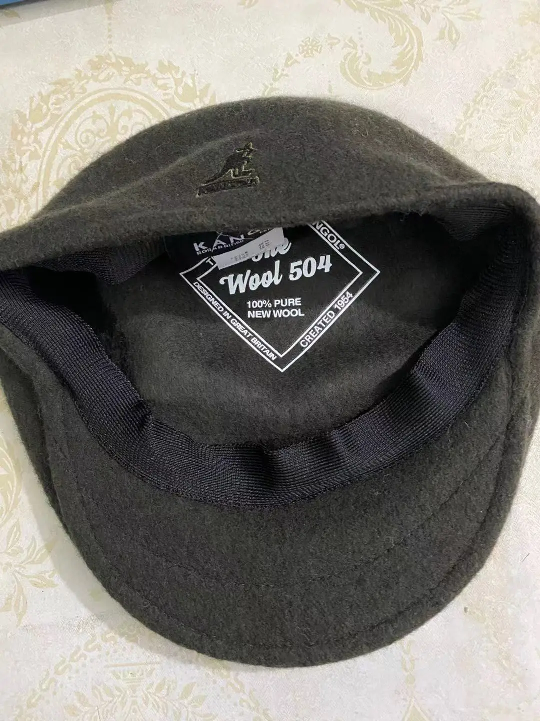 Kangol Kangaroo Wool Beret Cap Blue M