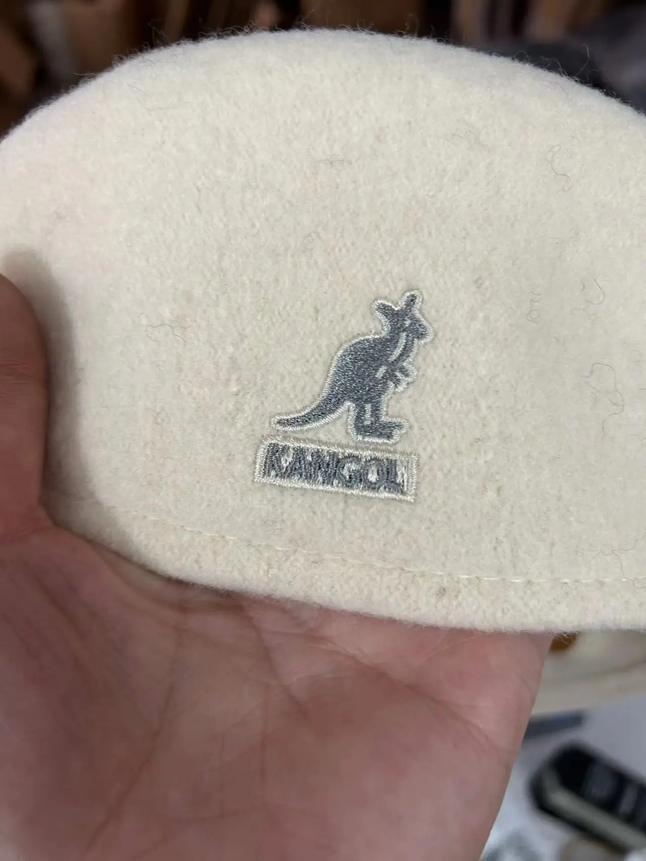 Kangol Kangaroo Wool Beret Cap Blue M