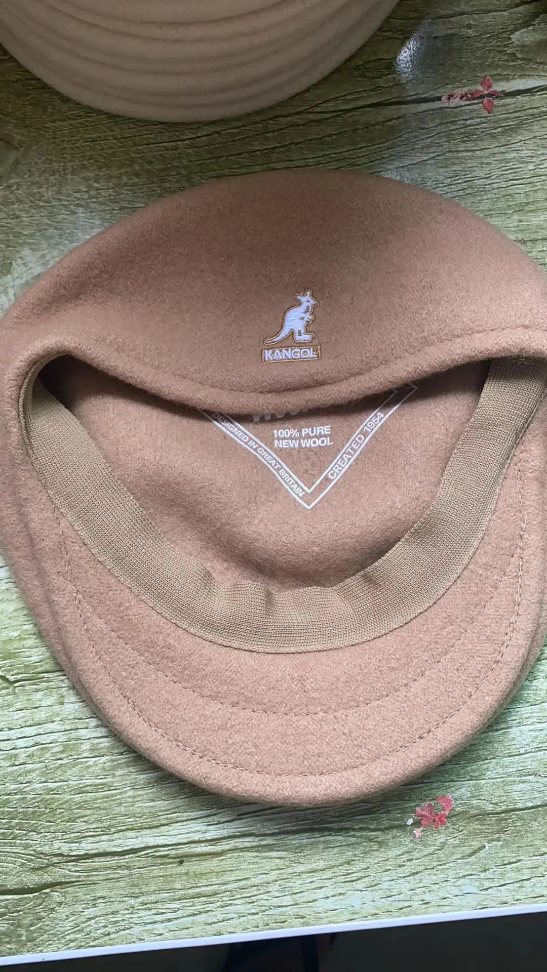 Kangol Kangaroo Wool Beret Cap Blue M