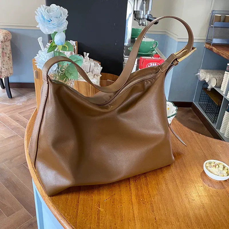 Large Capacity Soft Leather Shoulder Bag for Women — feature 14