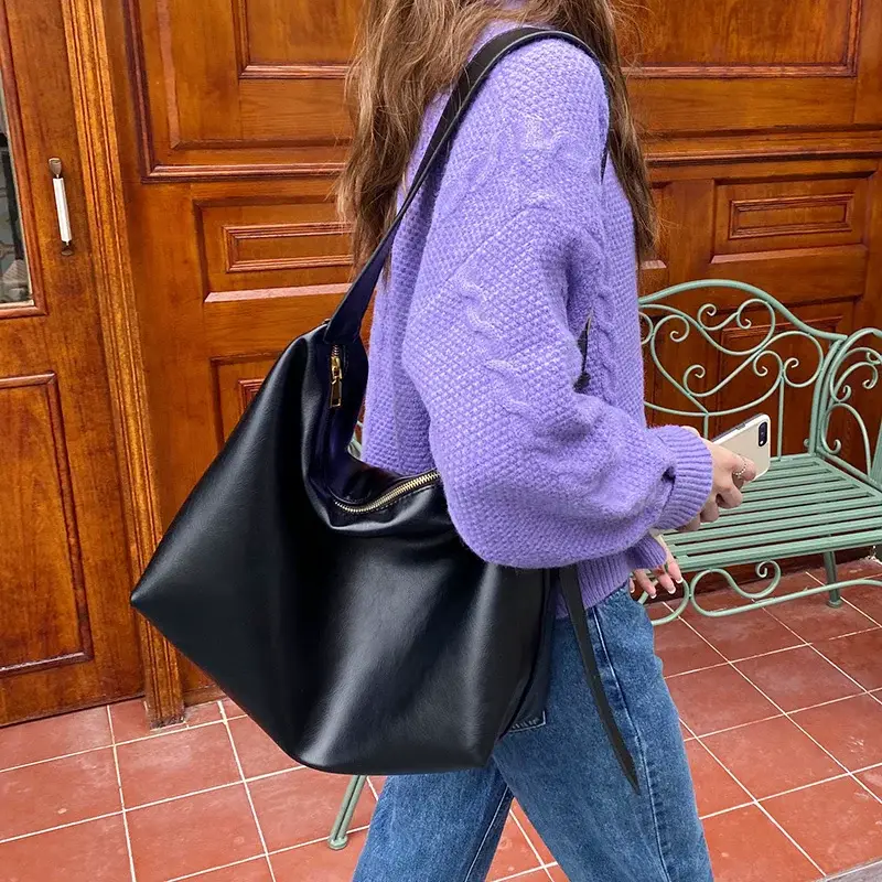 Large Capacity Soft Leather Shoulder Bag for Women — feature 20