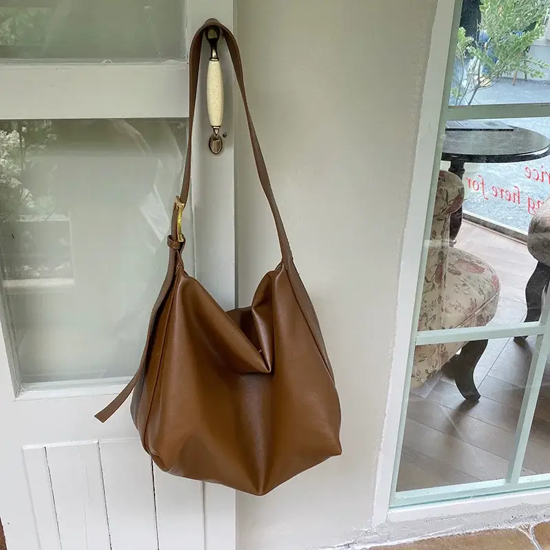 Large Capacity Soft Leather Shoulder Bag for Women — feature 9