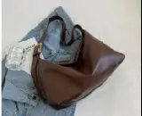 Large Capacity Soft Leather Shoulder Bag for Women - Image 5