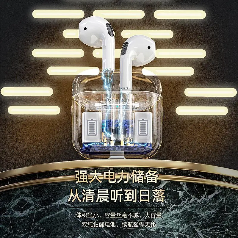 Cross-border Bluetooth Headset A4 Pro White Touch Control - Image 5