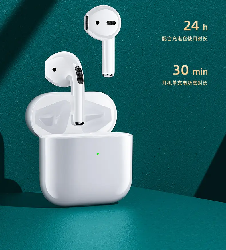 Cross-border Bluetooth Headset A4 Pro White Touch Control — feature 17