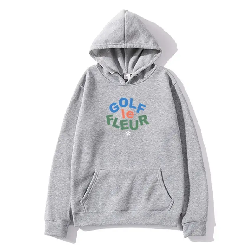 Men Black Hoodie with Colorful Flower Print - Image 20