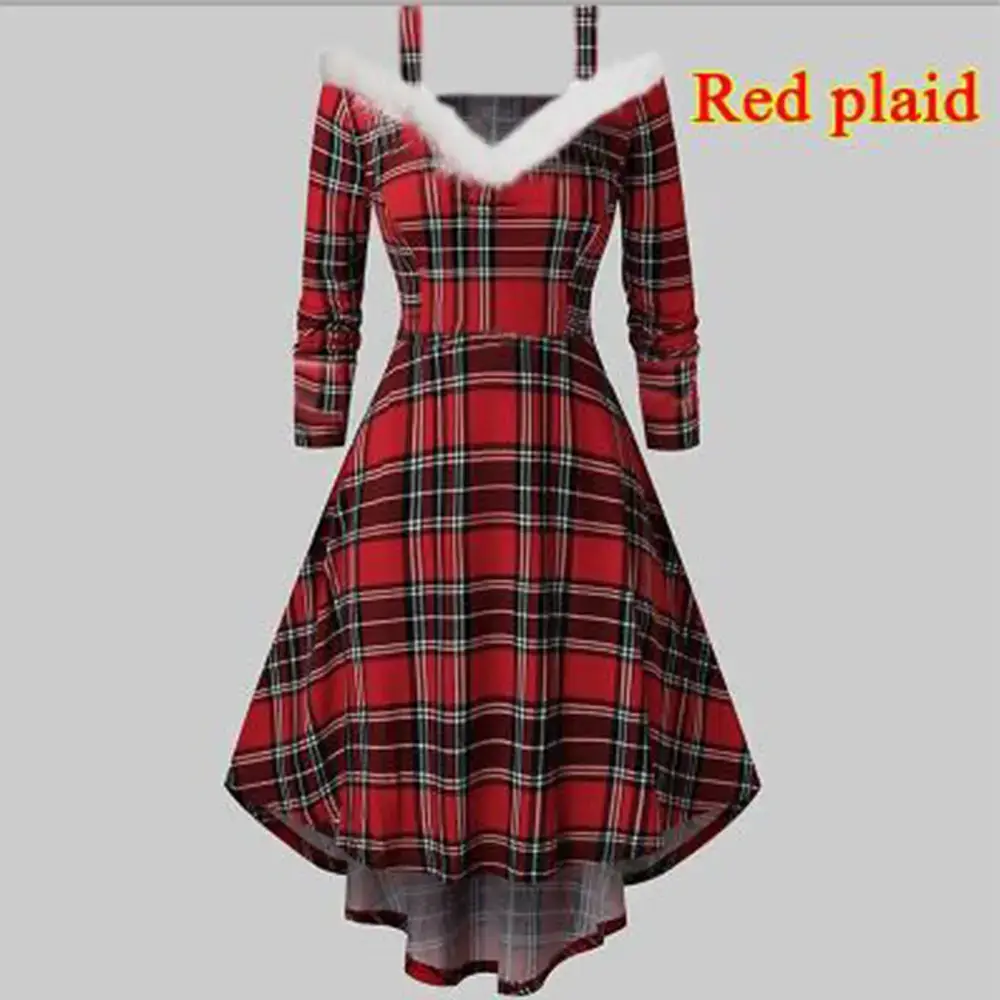 Green Deer Print A-line Dress with Bow and Sling - Image 12