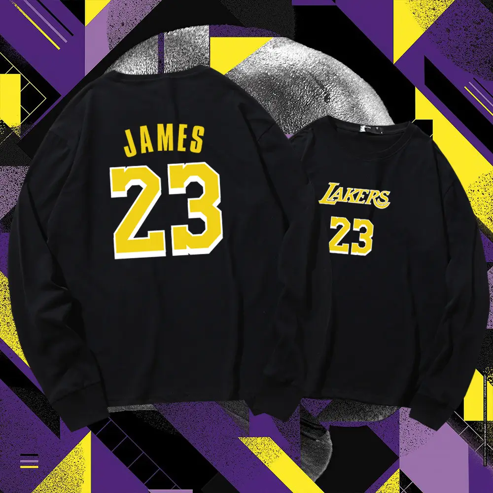 Lakers James 23 Long Sleeve T-Shirt Red - Image 11