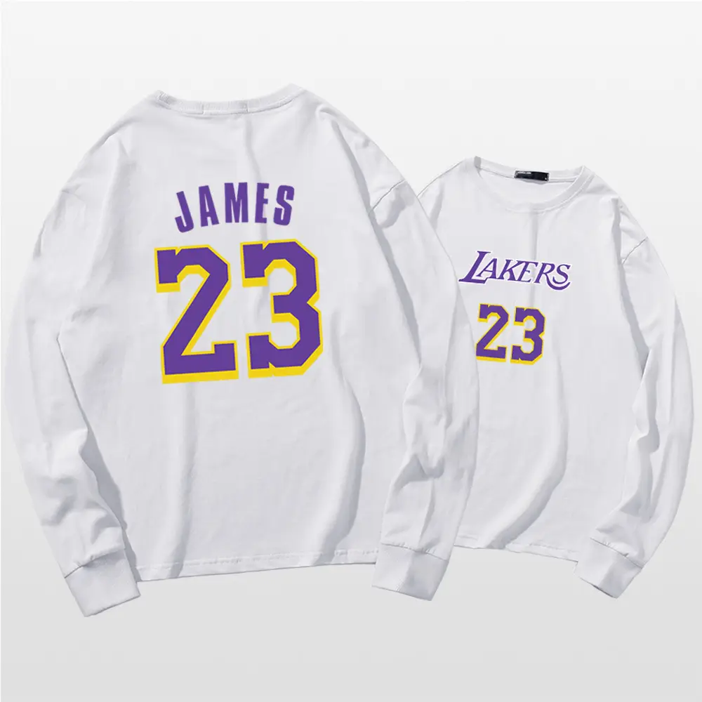 Lakers James 23 Long Sleeve T-Shirt Red - Image 2