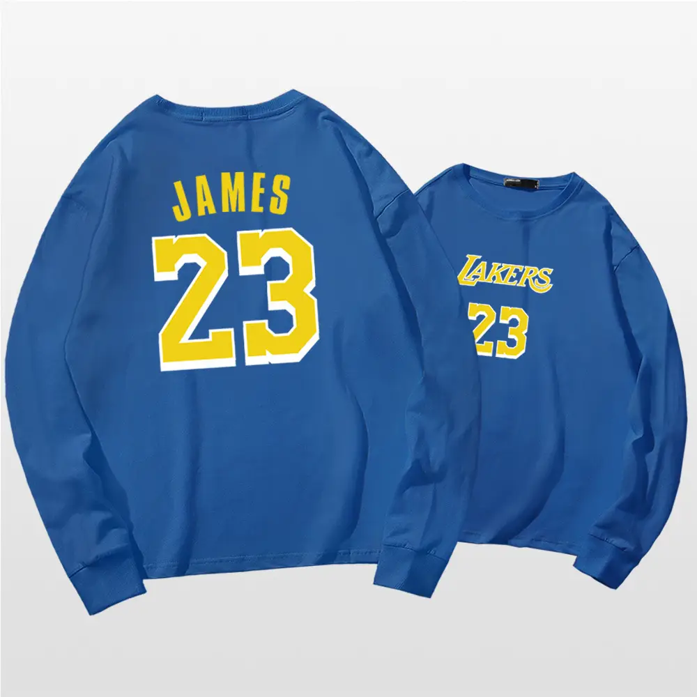 Lakers James 23 Long Sleeve T-Shirt Red - Image 5