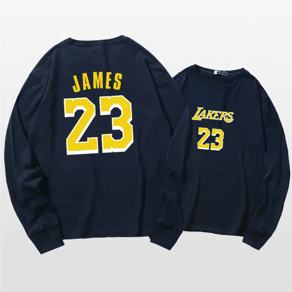 Lakers James 23 Long Sleeve T-Shirt Red - Image 9
