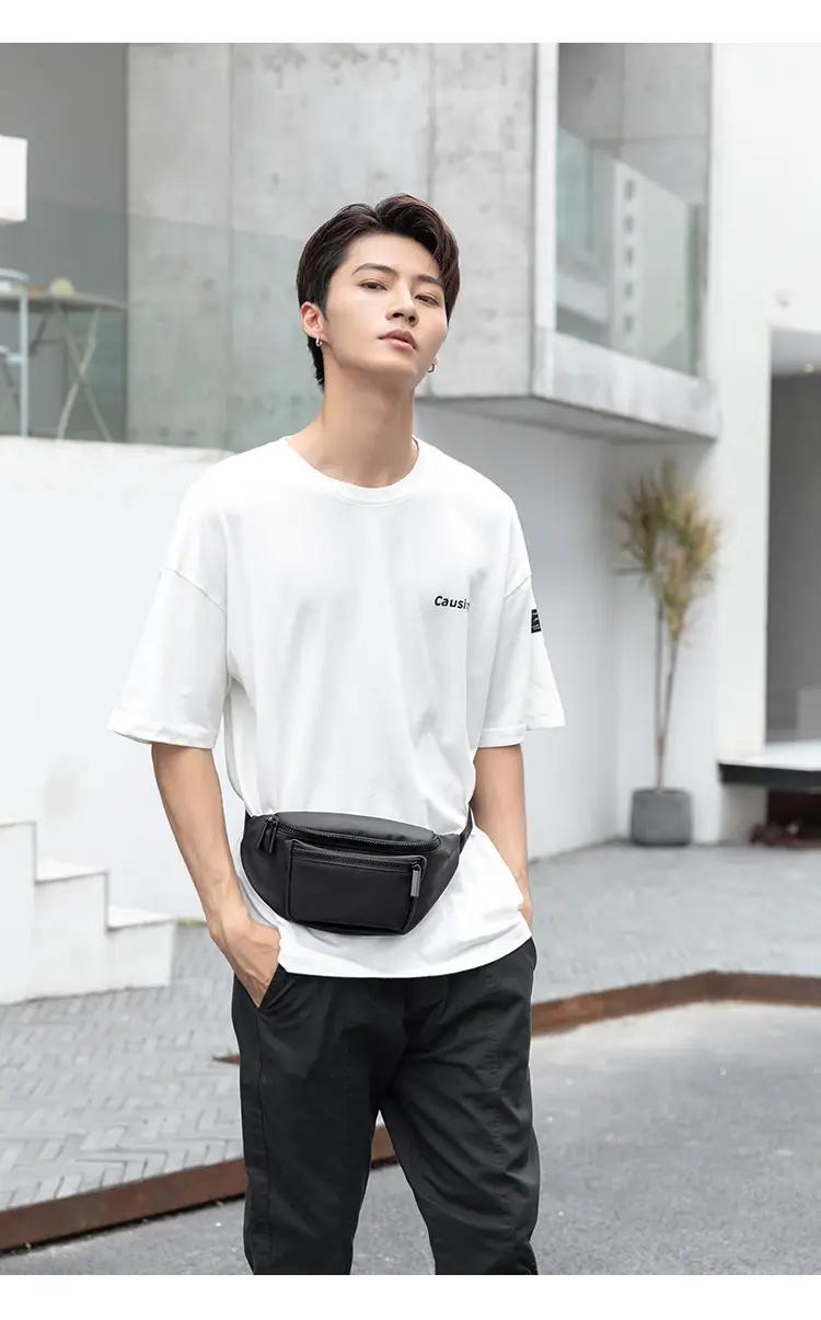 Men's Waterproof Black Crossbody Bag — feature 11