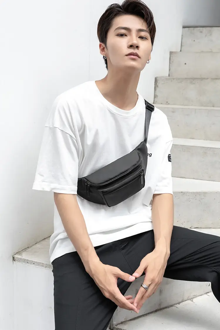 Men's Waterproof Black Crossbody Bag — feature 2