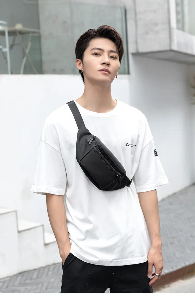 Men's Waterproof Black Crossbody Bag — feature 6