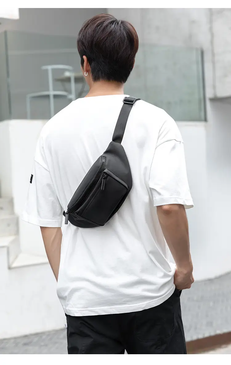 Men's Waterproof Black Crossbody Bag — feature 8