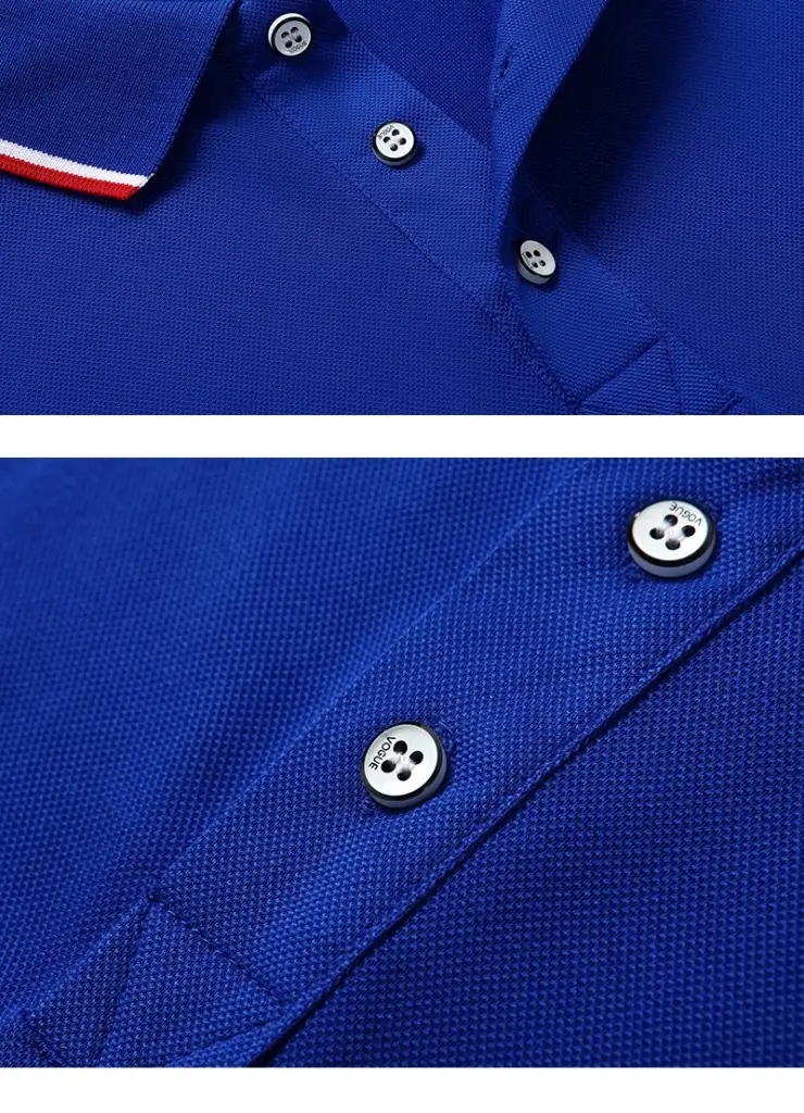 Red Long Sleeve Polo Shirt with Embroidered Details — feature 11