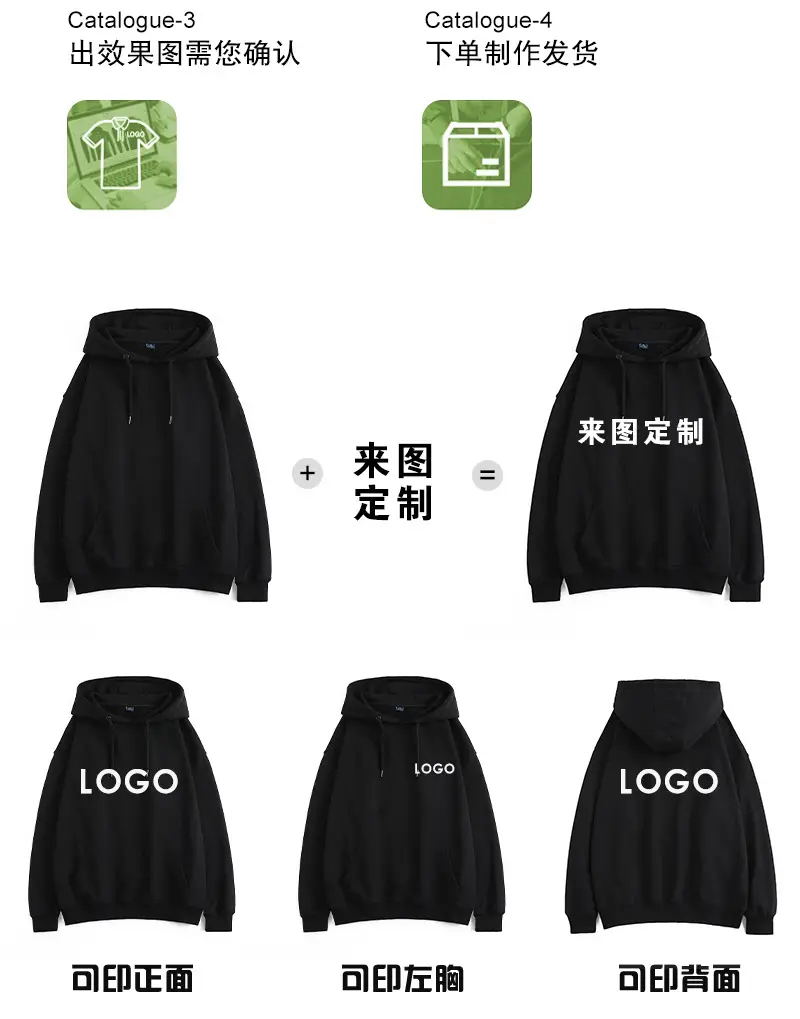 Green Terry Pullover Round Neck Long Sleeve Sweatshirt — feature 5