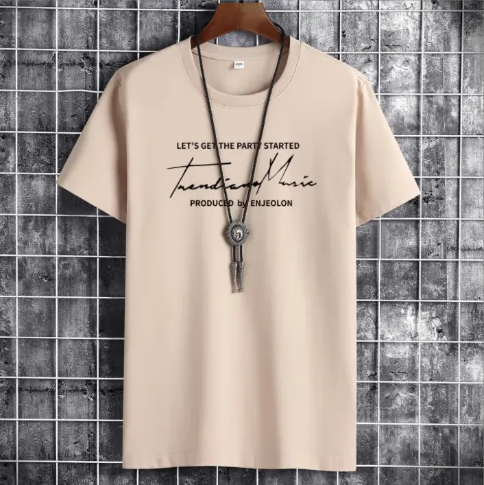Red Men's Short Sleeve T-Shirt with Graphic Print - Image 7