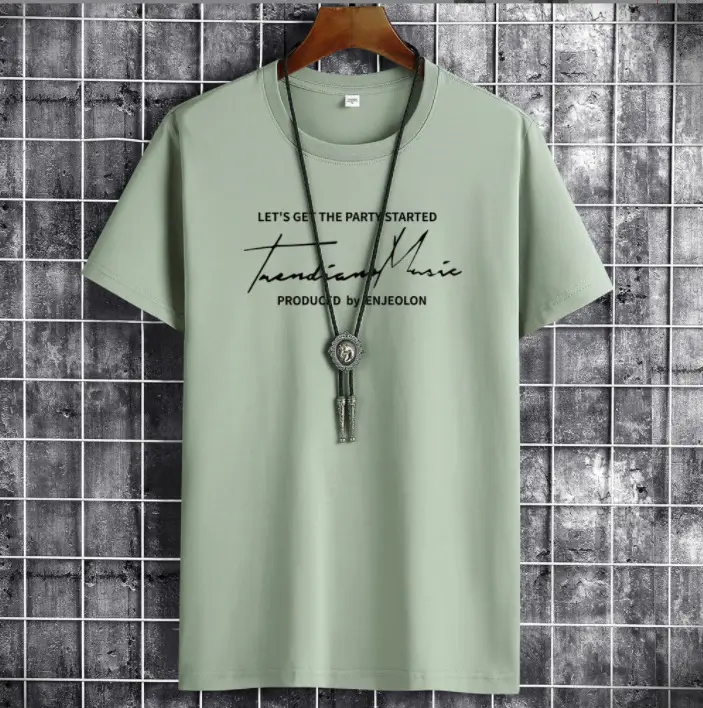 Red Men's Short Sleeve T-Shirt with Graphic Print - Image 9