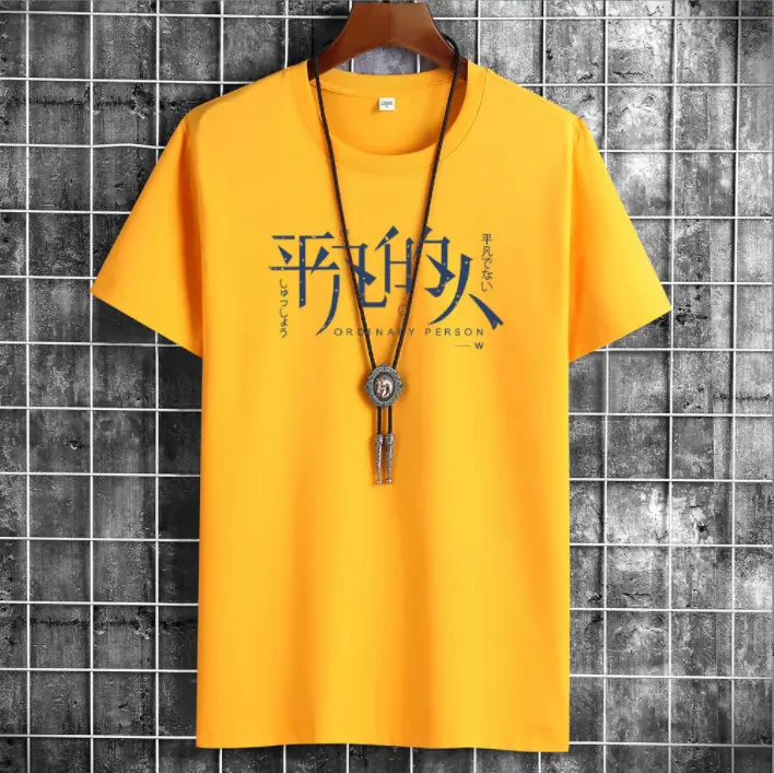 Men Blue Graphic T-Shirt Spring Autumn Casual Wear - Image 3