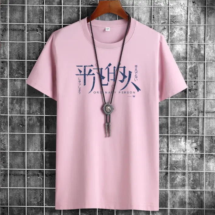 Men Blue Graphic T-Shirt Spring Autumn Casual Wear - Image 8