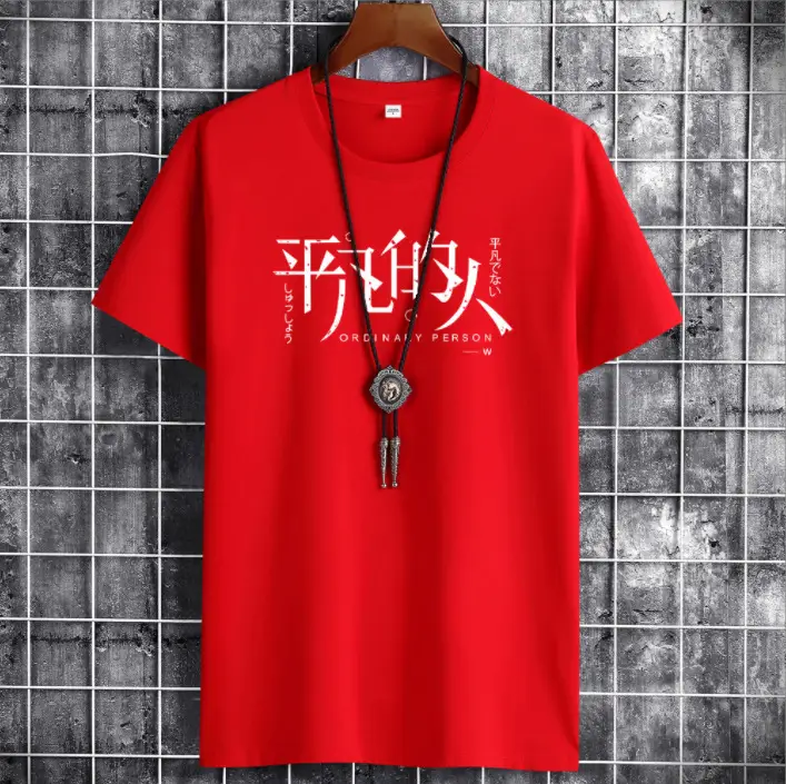 Men Blue Graphic T-Shirt Spring Autumn Casual Wear - Image 9