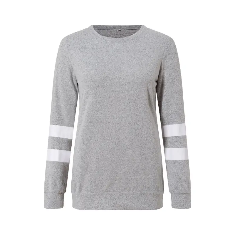 Women Green Long Sleeve T-Shirt Round Neck Casual Top - Image 9