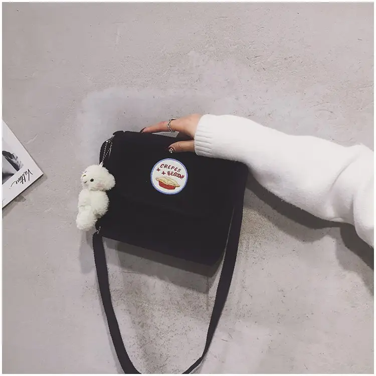 2020 Autumn New Japanese Antique Cute Student Corduroy Shoulder Bag — feature 21