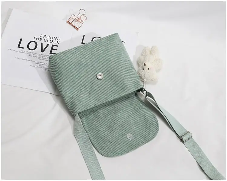 2020 Autumn New Japanese Antique Cute Student Corduroy Shoulder Bag — feature 37