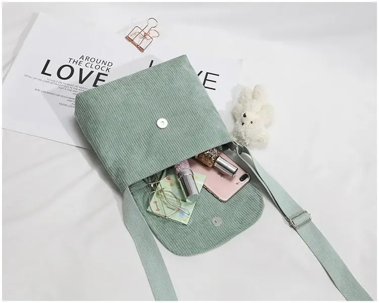2020 Autumn New Japanese Antique Cute Student Corduroy Shoulder Bag — feature 39