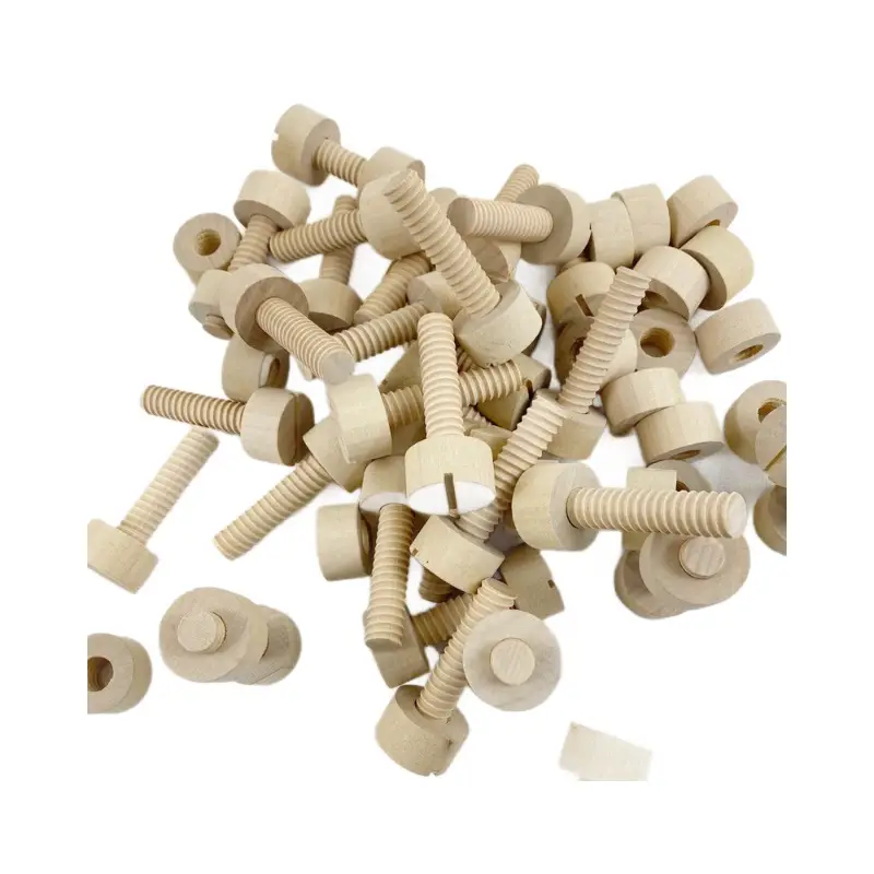 Wooden Screw Nuts for Kids Custom Home Tools - Image 6