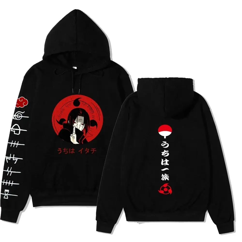 Naruto Crosshair Logo Black Hoodie for Men Women - Image 21