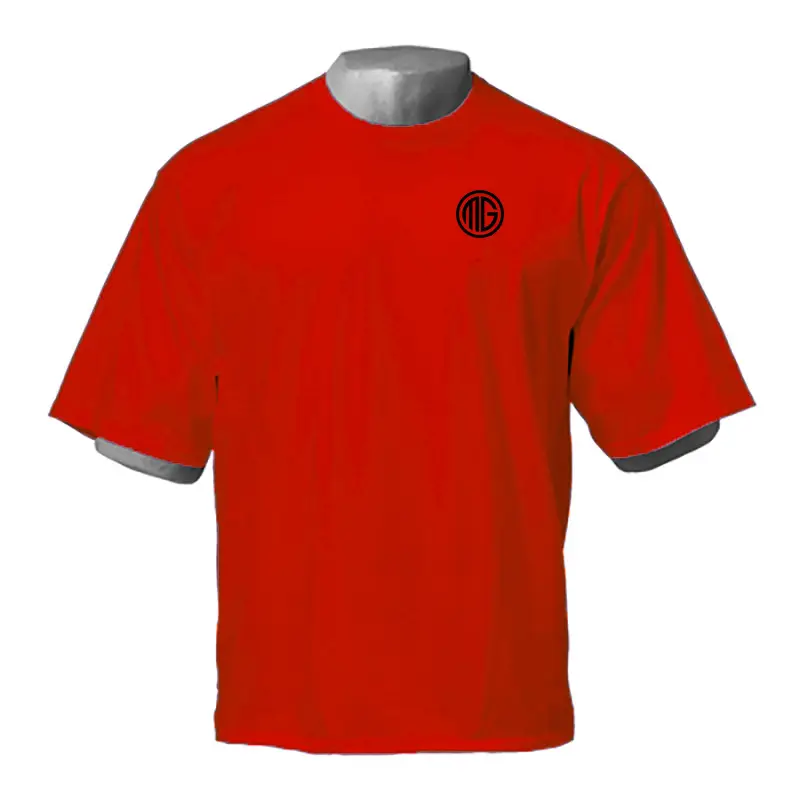MG Men Grey Short Sleeve T-Shirt Street Style - Image 2