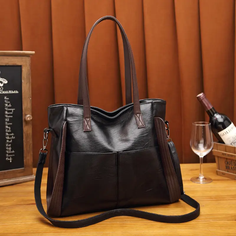 Large Capacity Soft Leather Tote Bag for Women