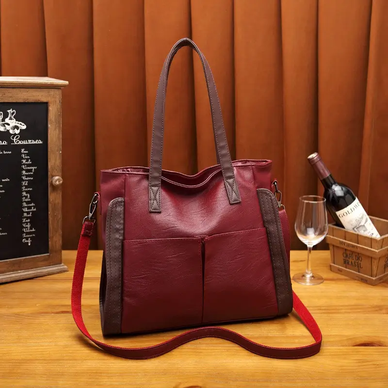 Large Capacity Soft Leather Tote Bag for Women