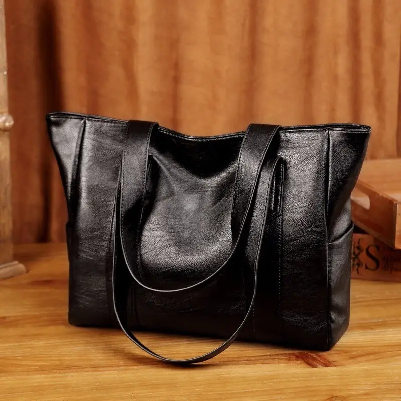 Large Capacity Soft Leather Tote Bag for Women