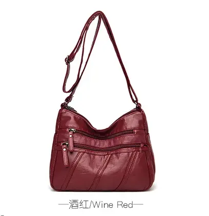 Women's Red Washable Satchel Shoulder Bag 2024 - Image 11