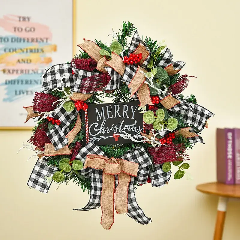 Hong Kong Love Christmas Decorations Wreath Ornaments for Home - Image 3