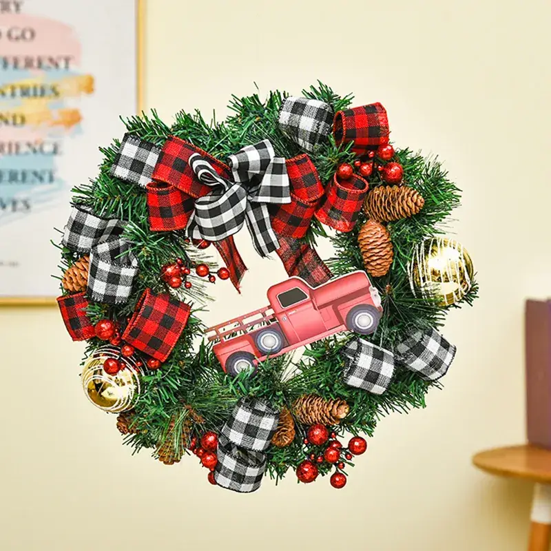Hong Kong Love Christmas Decorations Wreath Ornaments for Home - Image 2