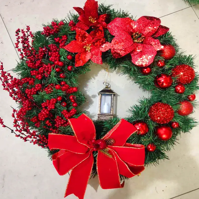 Hong Kong Love Christmas Decorations Wreath Ornaments for Home - Image 4