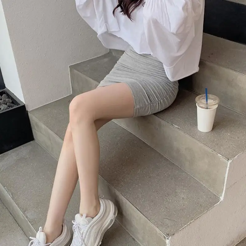Light Gray High Waist Hip Skirt Women's New Style - Image 5