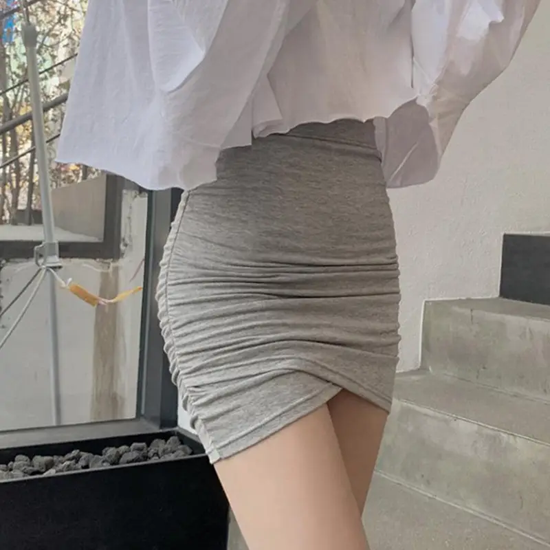 Light Gray High Waist Hip Skirt Women's New Style - Image 6