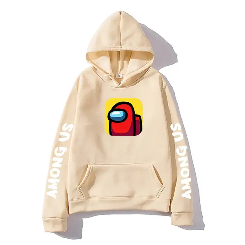 Men Among Us Printed Hoodie Yellow 2020 - Image 10