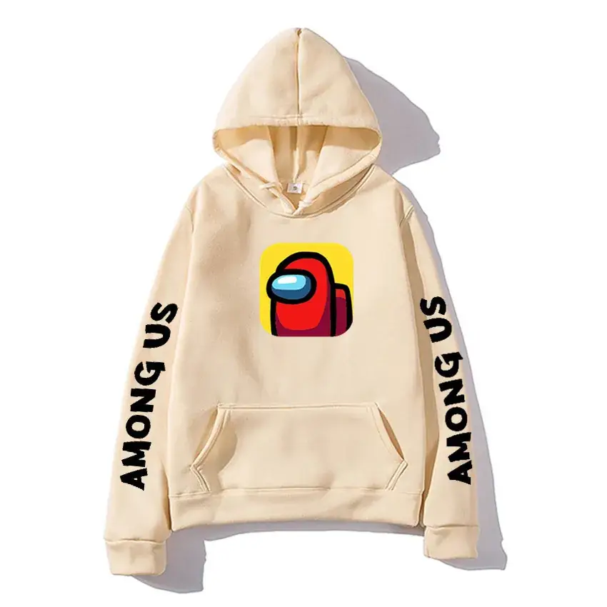 Men Among Us Printed Hoodie Yellow 2020 - Image 16